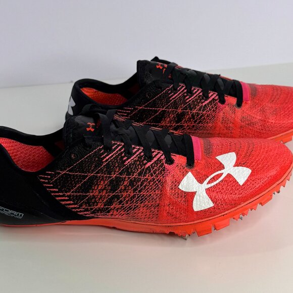 Under Armour‎ Speedform Sprint 2 Track Field Spikes Red Black Mens 7.5 - Picture 5 of 8